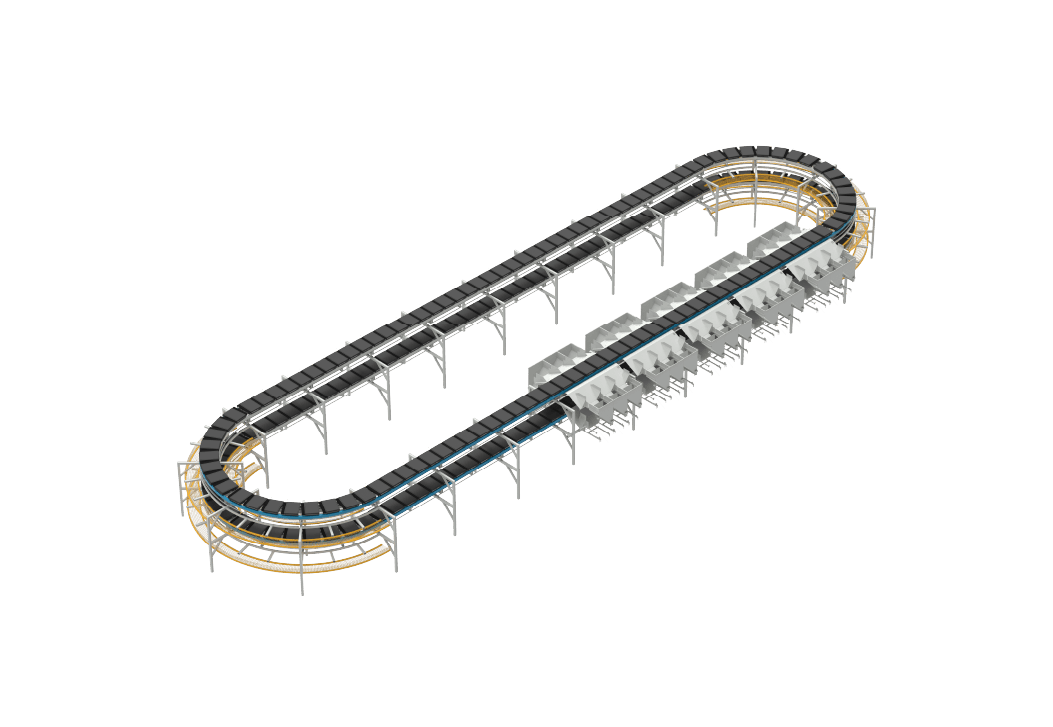 크로스벨트 및 내로우벨트 소터 - 모듈형 소포 분류